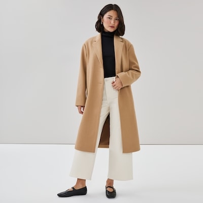 Cocoon Coat - Light Brown