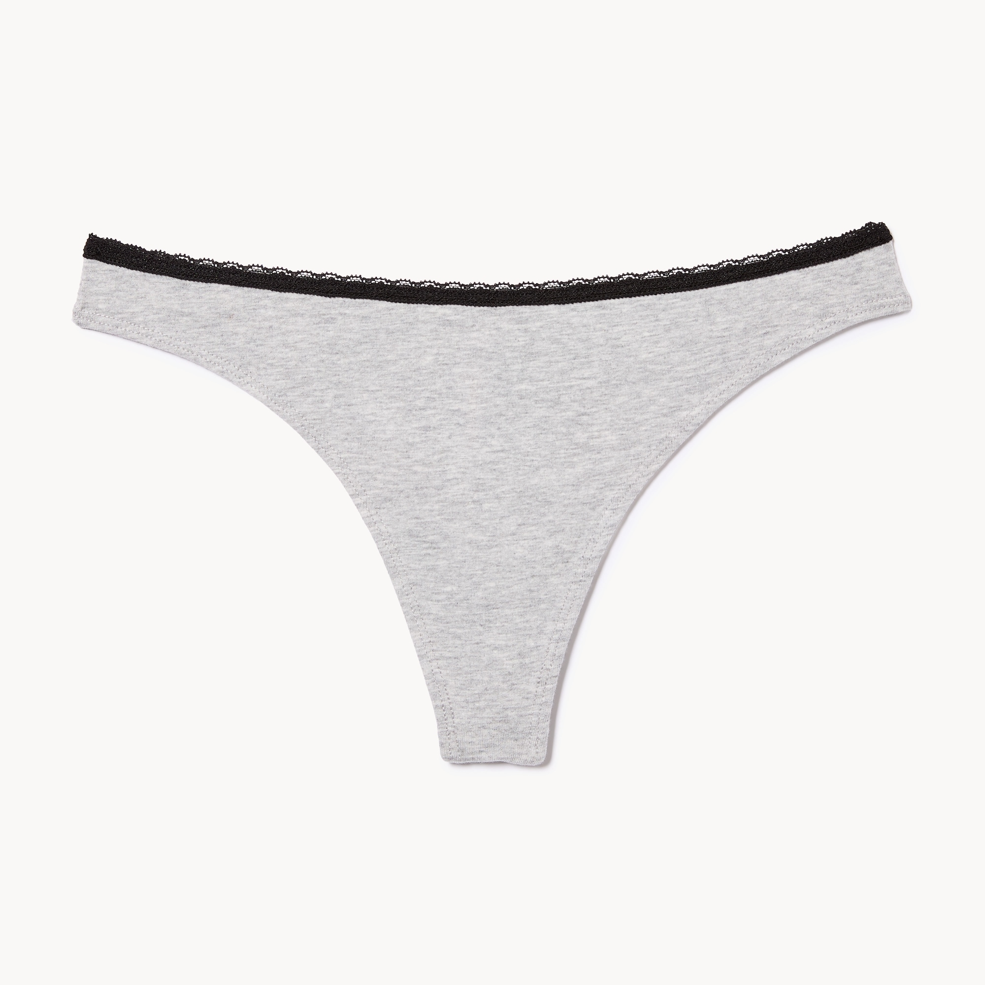 Tanga à bordure en dentelle
