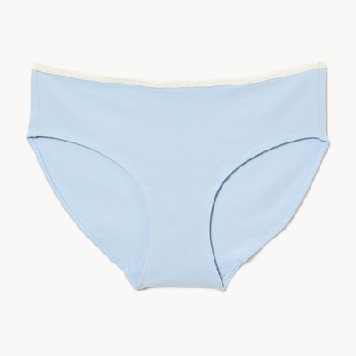 Lace Trim Hipster - Light Blue
