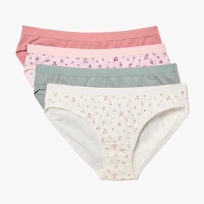 Organic Cotton 4-Pack Bikini - Multi