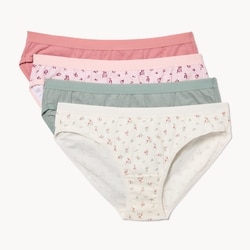 Joe Fresh Ens. de 4 culottes bikini en coton biologique 1 ea, 16,00 $/1ch