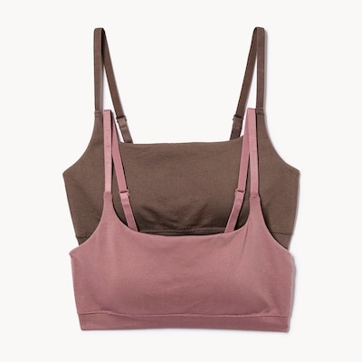 2-Pack Seamless Bralette - Dusty Pink