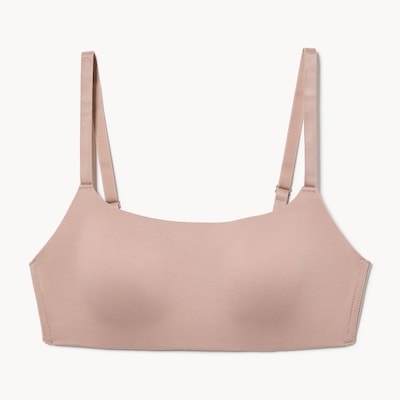 Scoop Neck Bralette - Stone