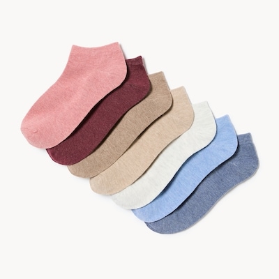 Ensemble de 7 paires de chaussettes basses - Assorties
