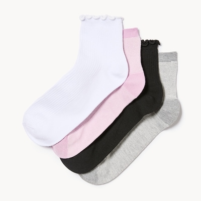 Ensemble de 4 paires de chaussettes mi-hautes - Assorties