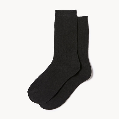 2-Pack Boot Crew Socks - Black