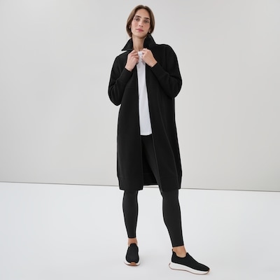 Women+ CozyFleece Long Jacket - Black
