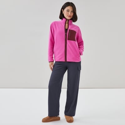 Active Polar Fleece Jacket - Magenta
