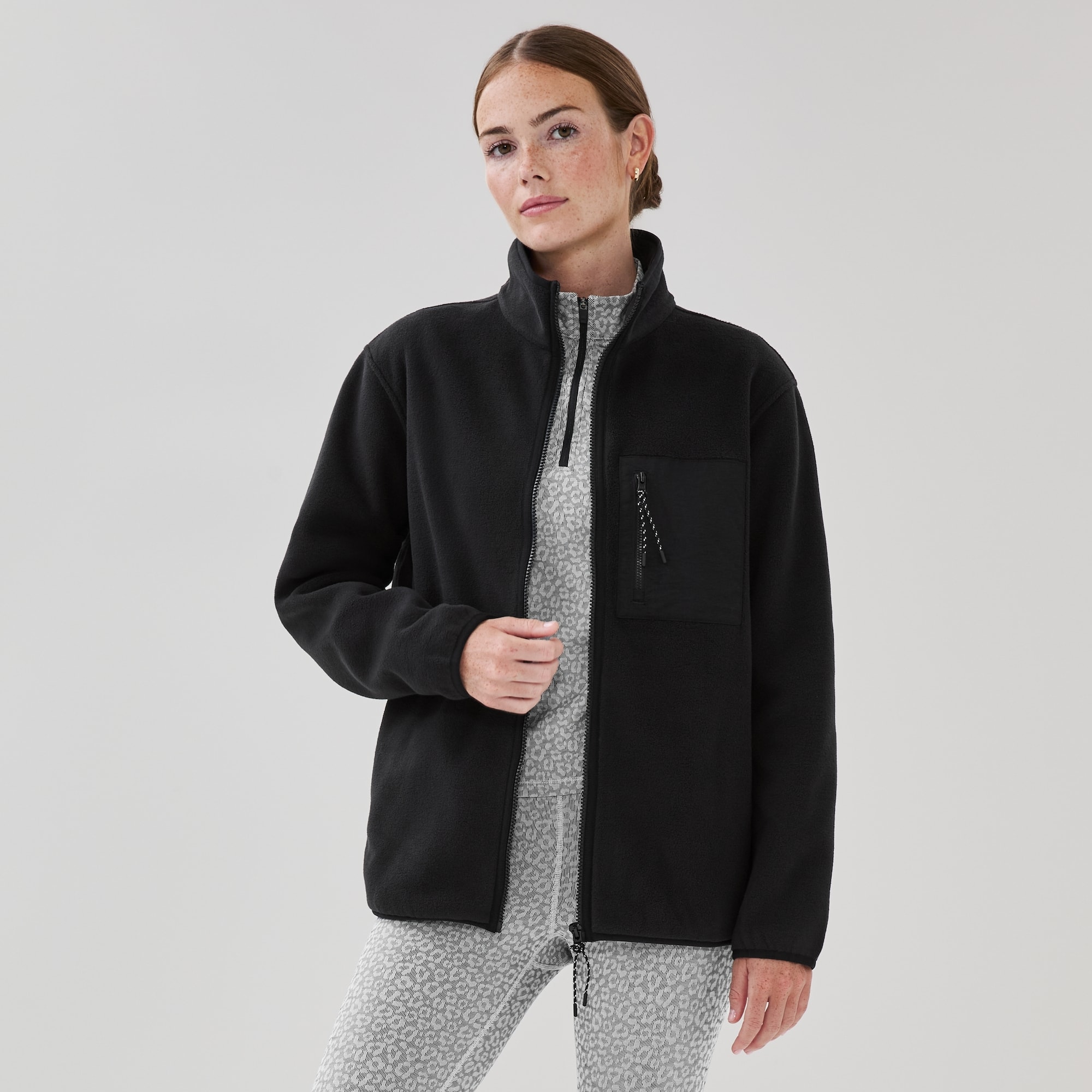 Veste sport en tissu polaire