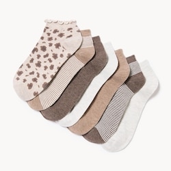 Joe Fresh Ensemble de 7 paires de socquettes 1 ea, 10,00 $/1ch