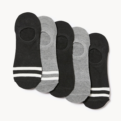 5-Pack Liner Socks - Black