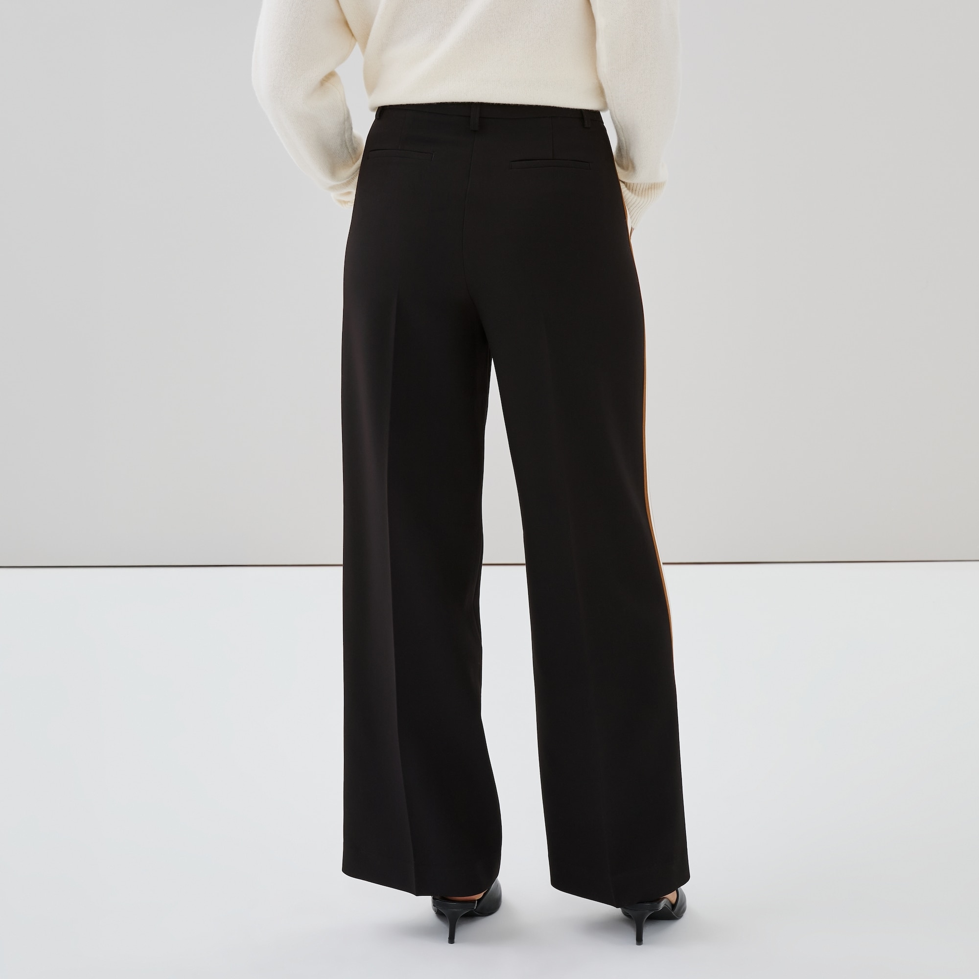 Side Striped Wide Leg Pant