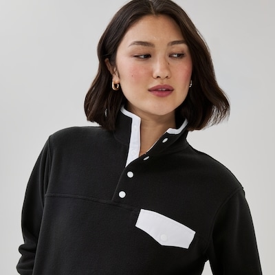 Active Polar Fleece Pullover - Black