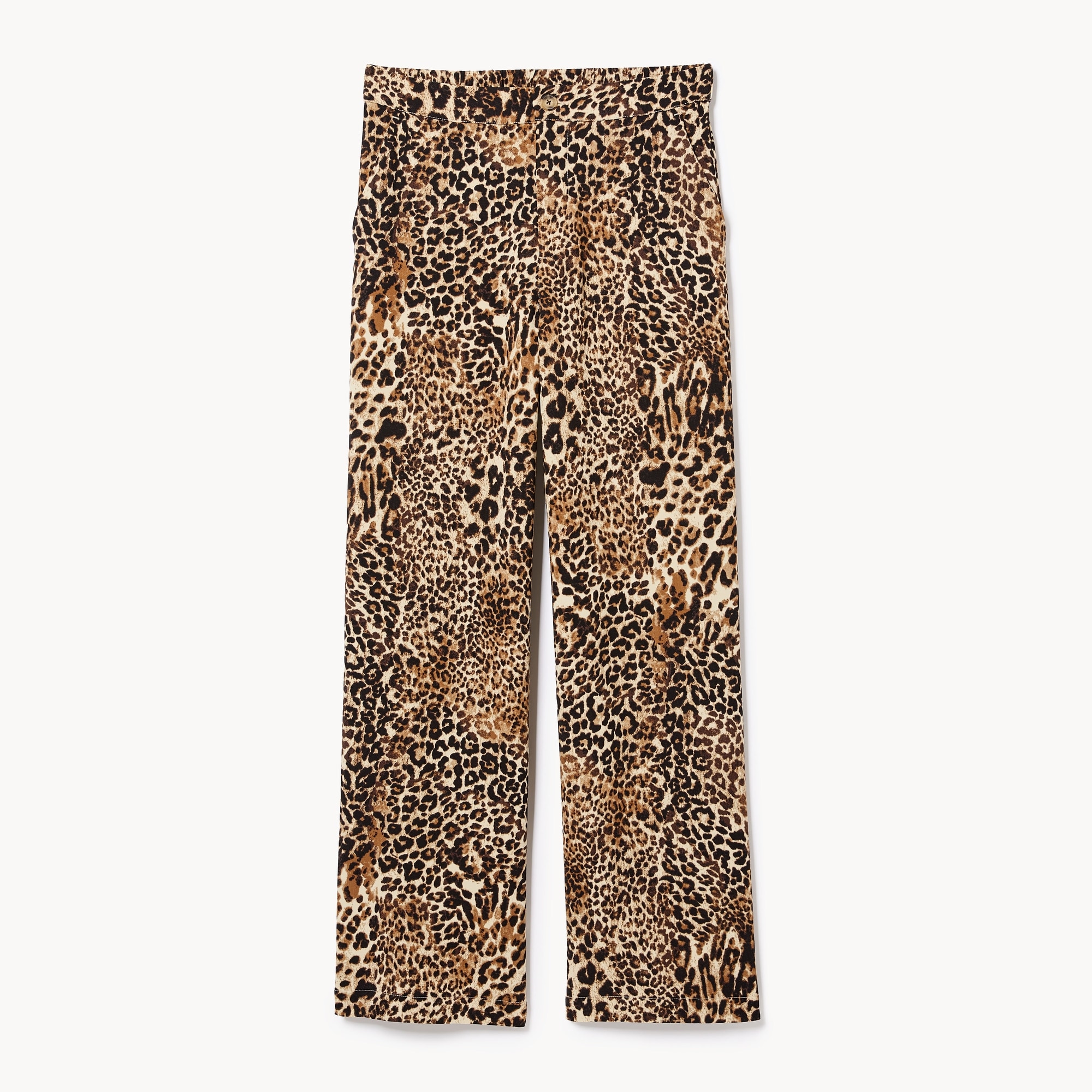 Leopard Print Wide Leg Pant