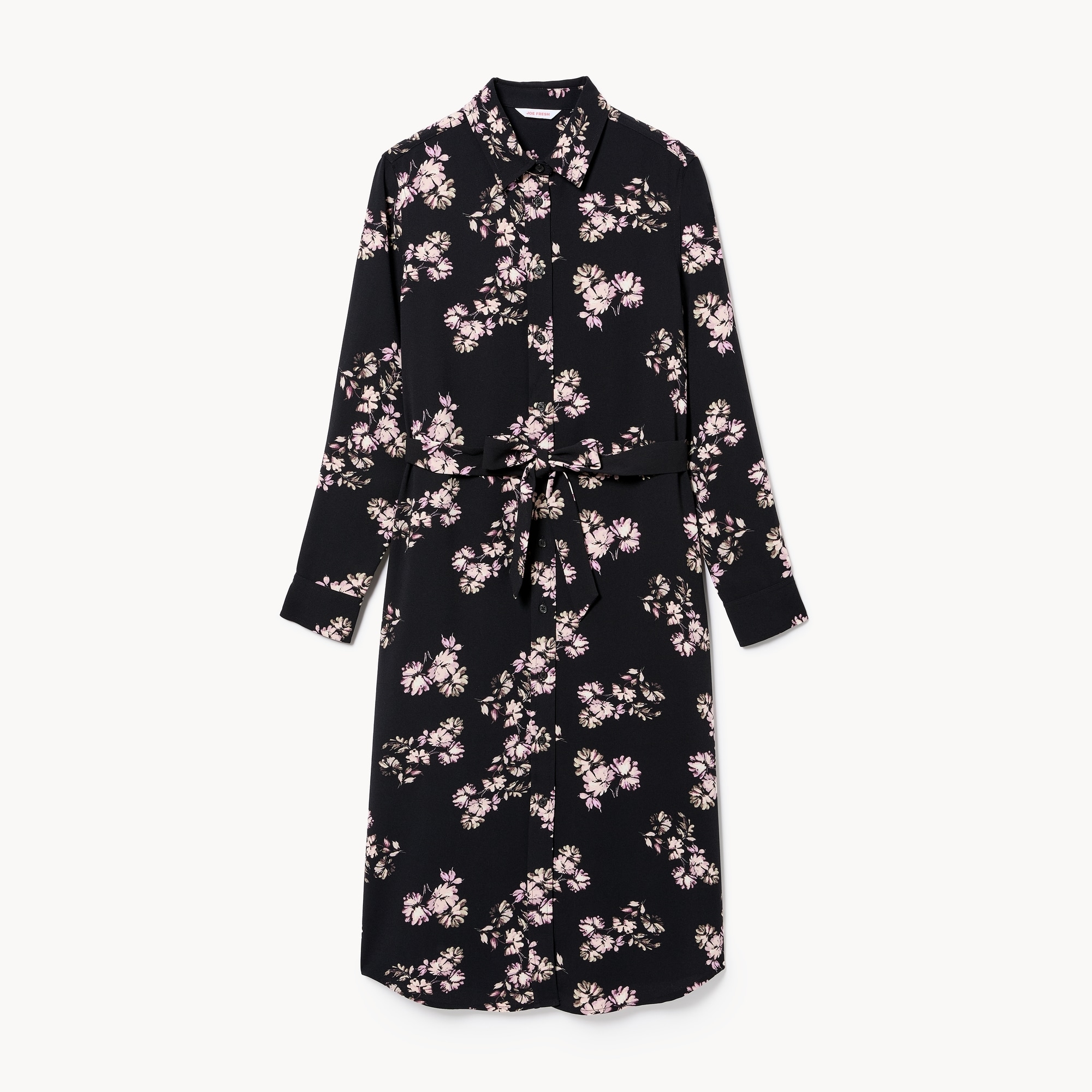 Printed Midi Shirt Dress
