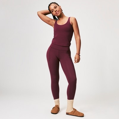 Active Balance 7/8 Legging - Maroon