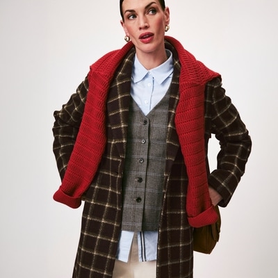 Joe Fresh Plaid Car Coat 1 ea, $99.00/1ea