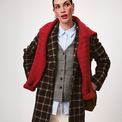 Joe Fresh Plaid Car Coat 1 ea, $99.00/1ea