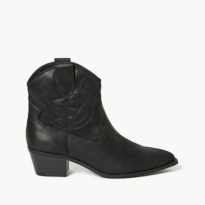 Bottes courtes de cowboy - Noir