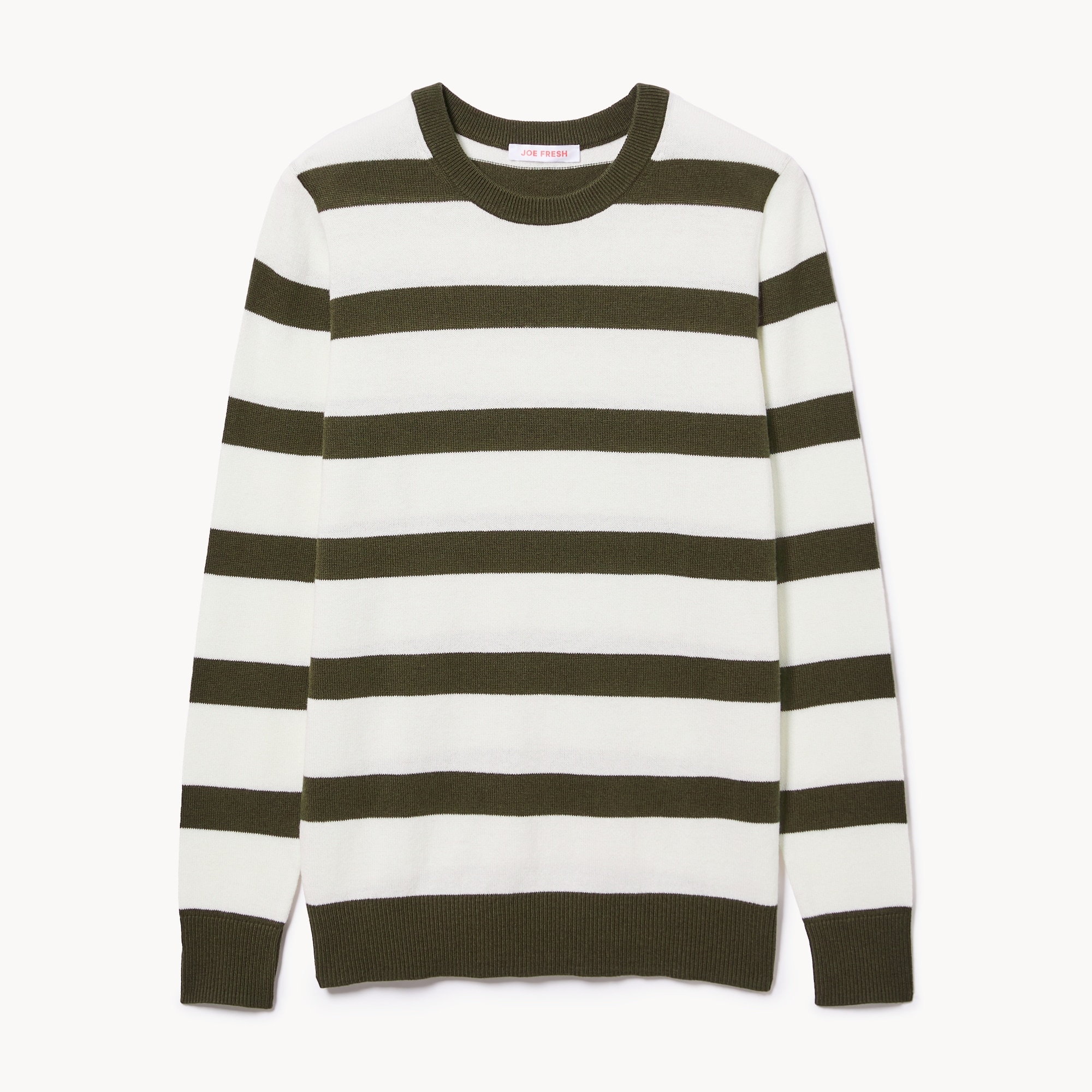 Striped Cotton Cashmere Blend Sweater