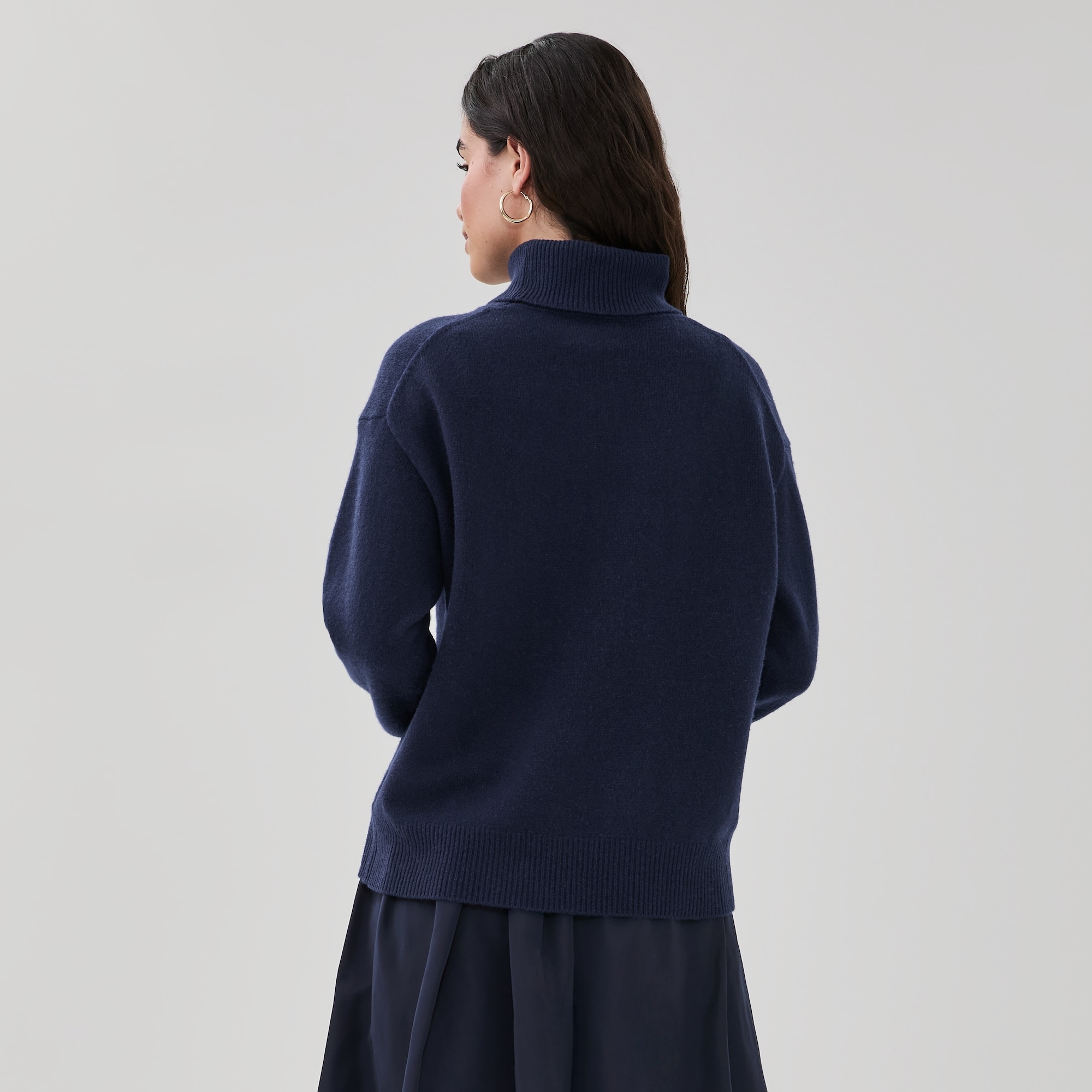 Merino Wool Turtleneck Sweater