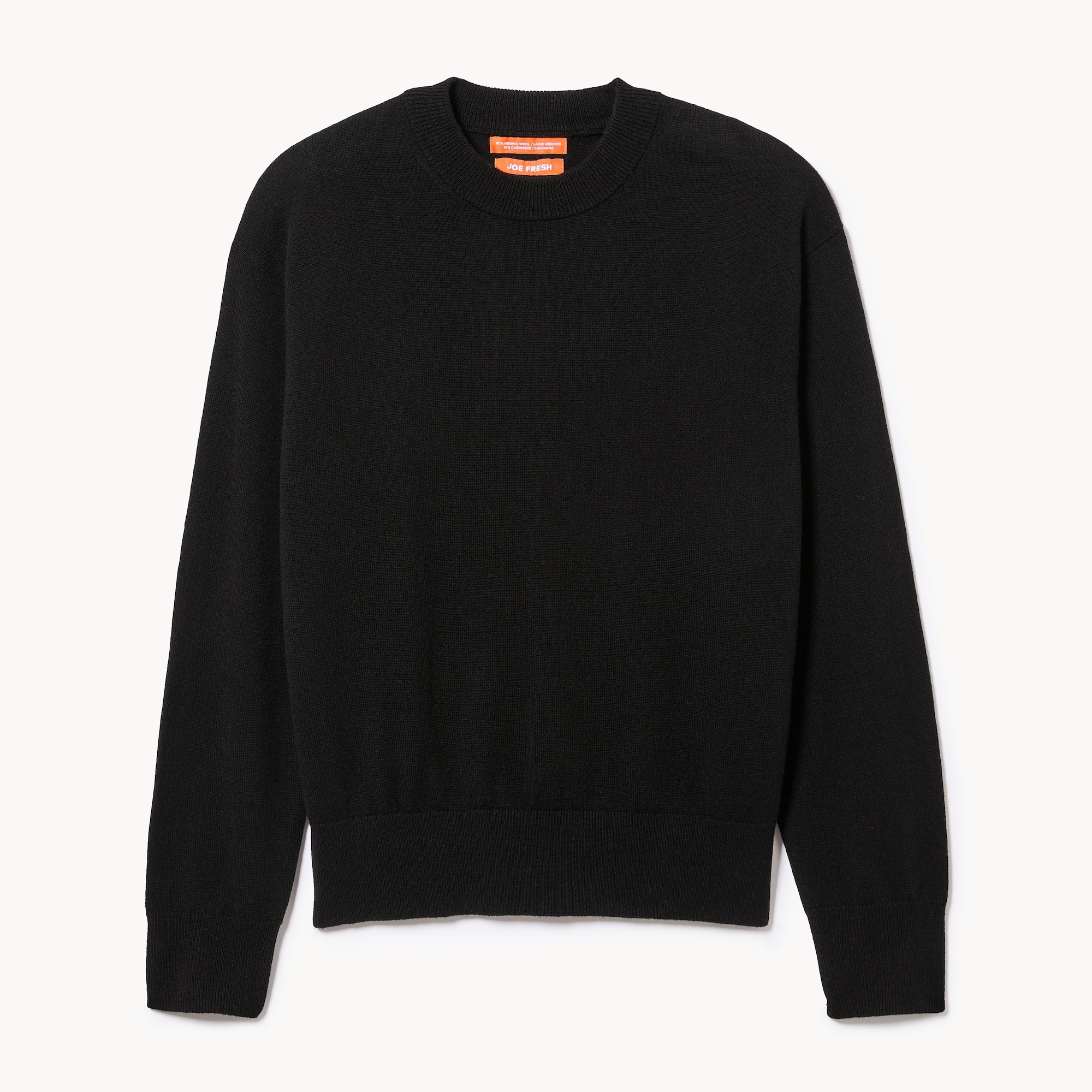 Merino Wool Cashmere Blend Crewneck Sweater
