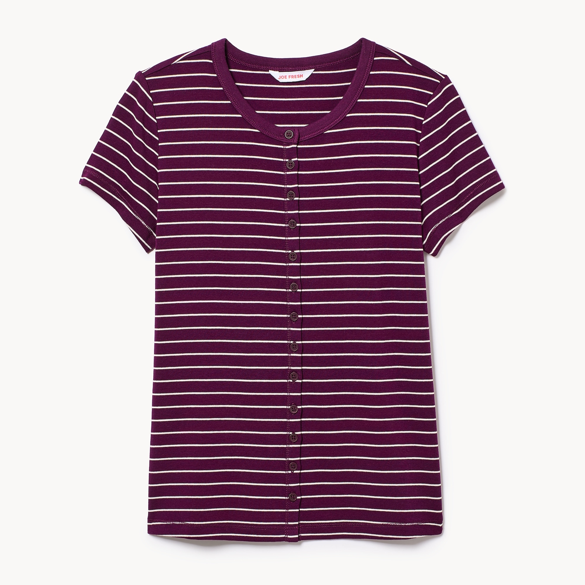 Short Sleeve Striped Cardigan