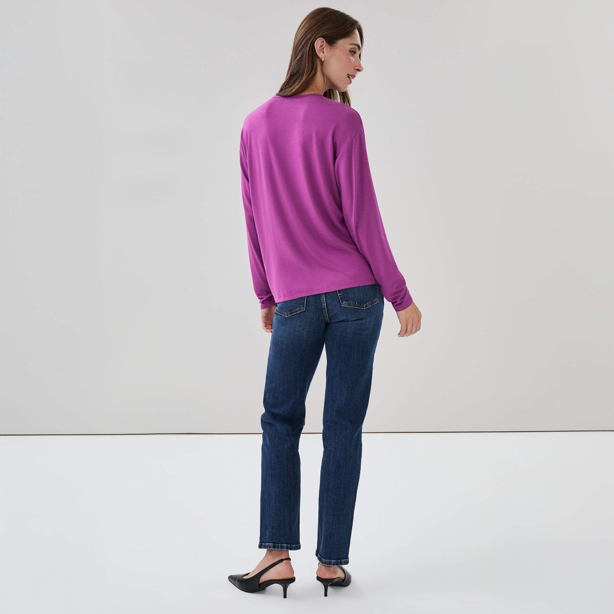 Relaxed Fit Long Sleeve Top