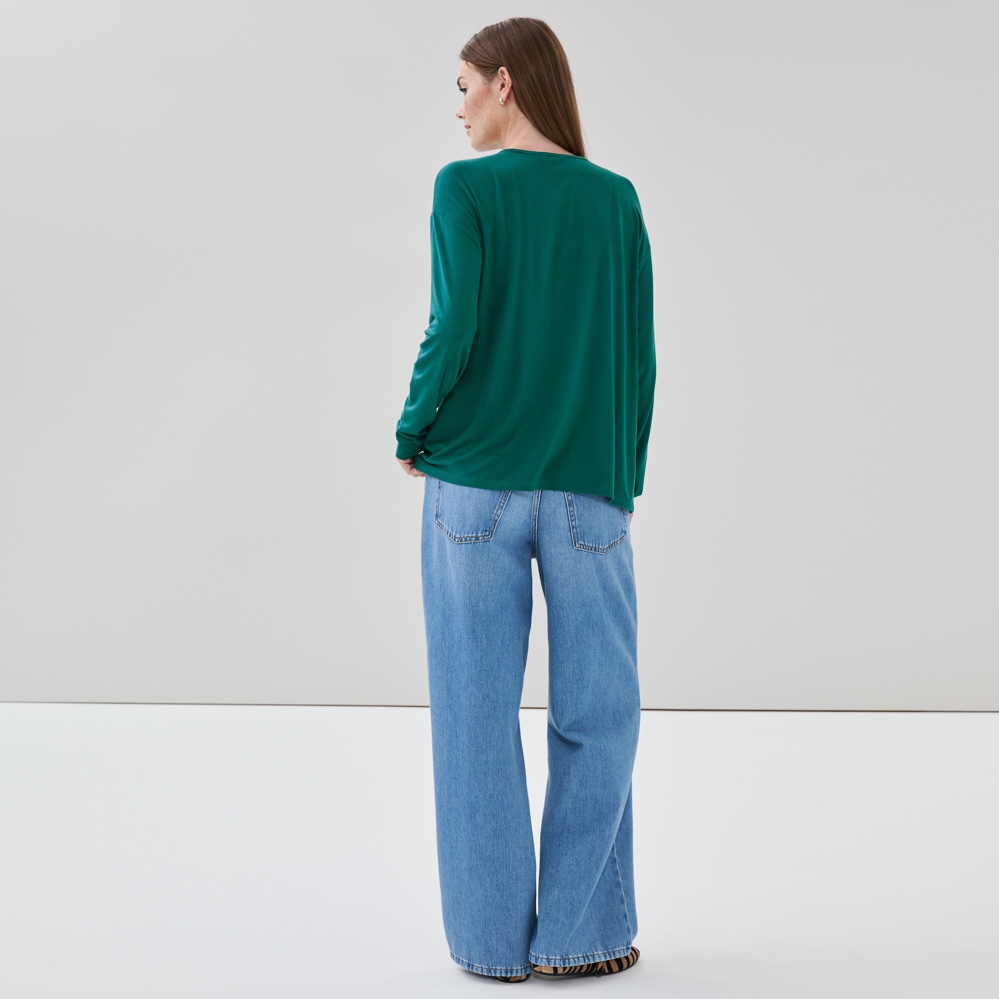 Relaxed Fit Long Sleeve Top