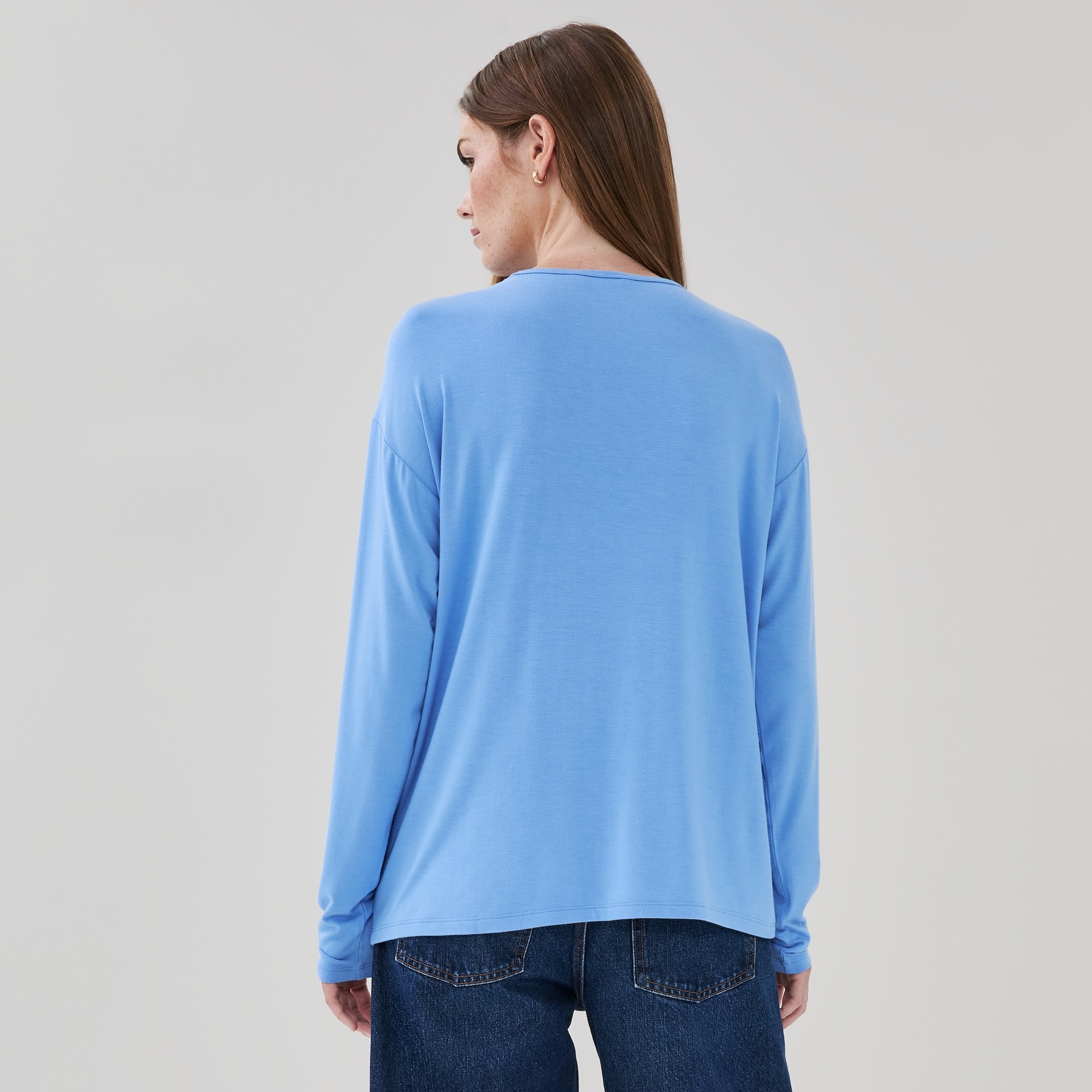 Relaxed Fit Long Sleeve Top
