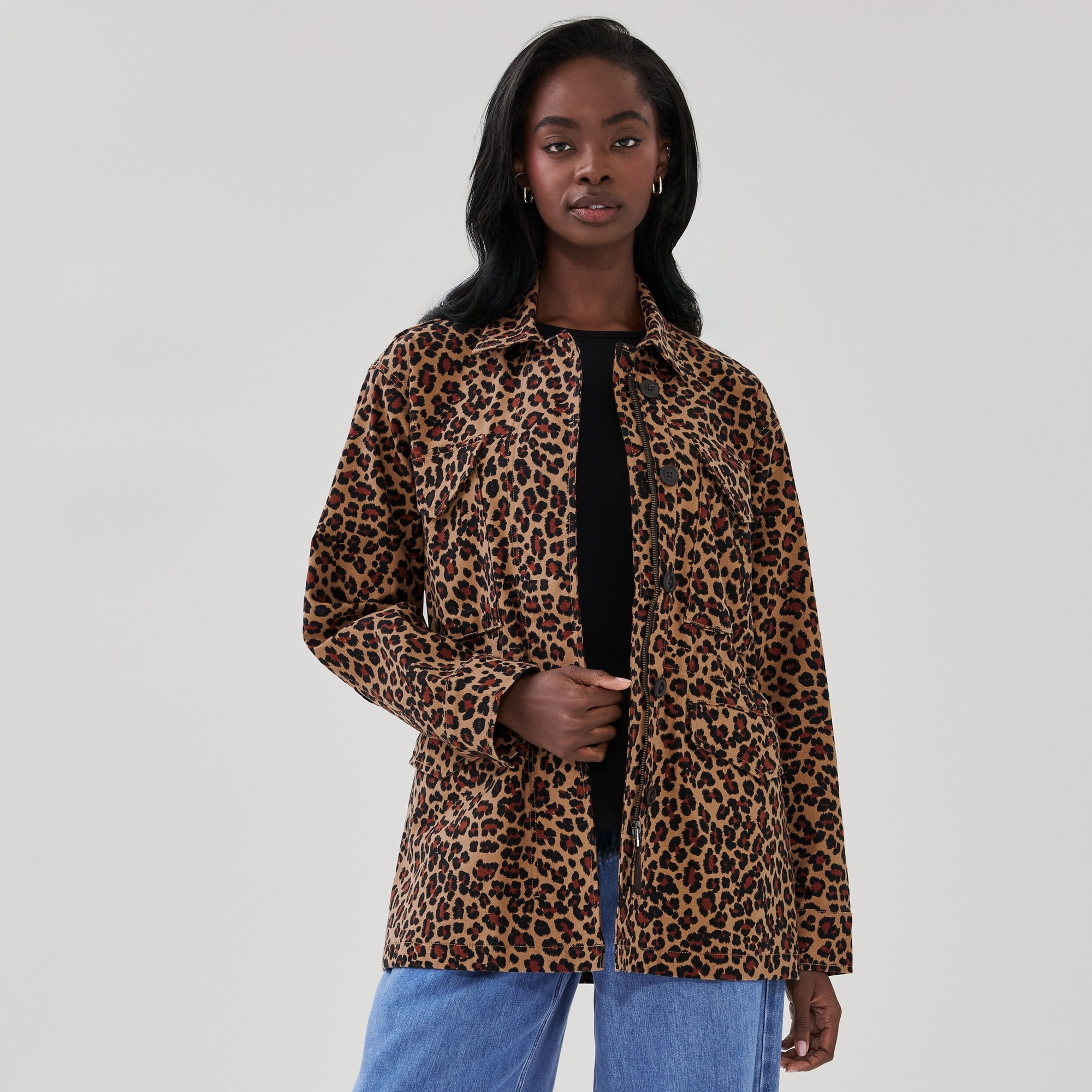 Printed Utility Jacket