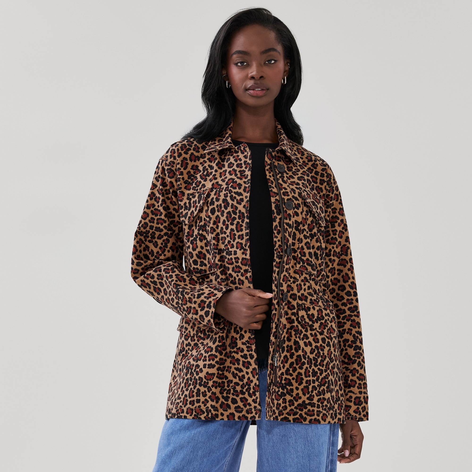 Printed Utility Jacket