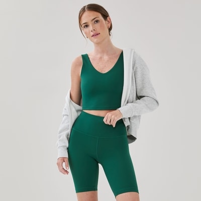 Cami sport courte - Vert Foncé