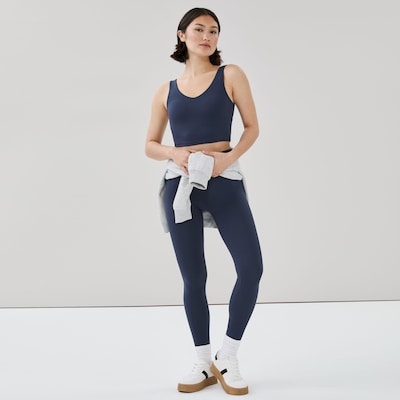 Active Cropped Tank - Navy
