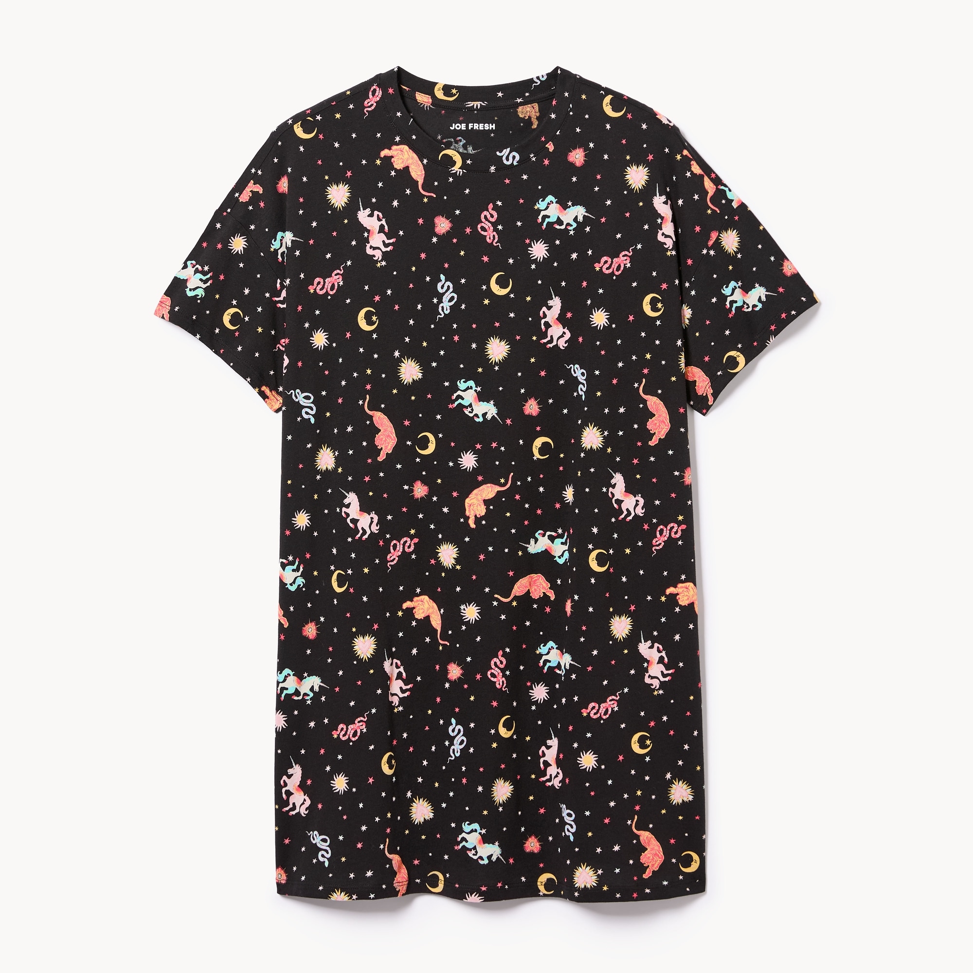 Robe de nuit ample imprimée