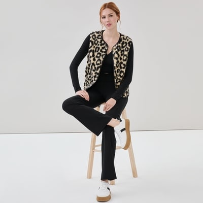 Joe Fresh Active Teddy Fleece Printed Vest 1 ea, $35.00/1ea