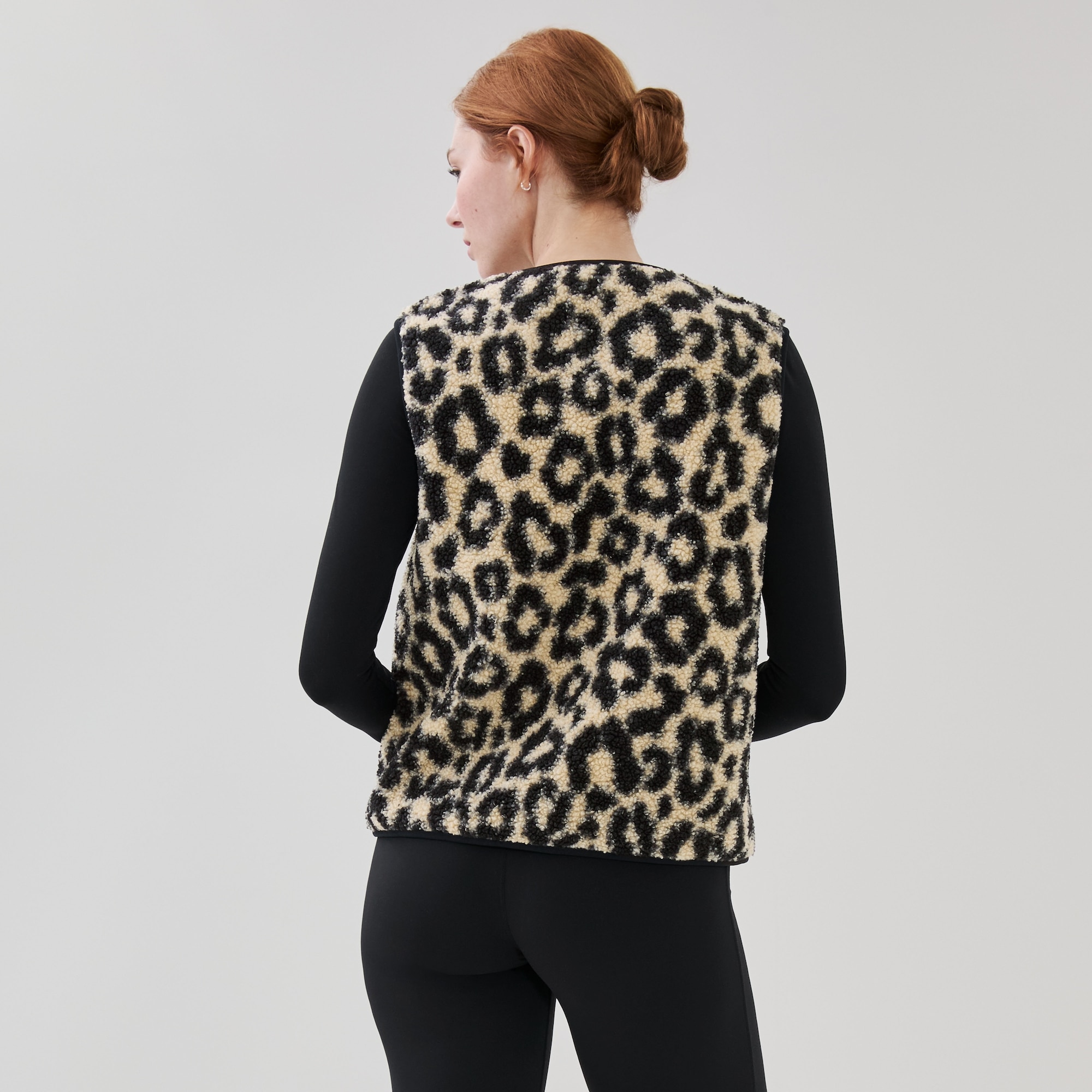 Active Teddy Fleece Printed Vest
