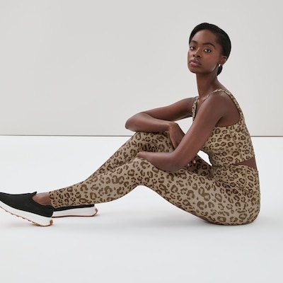 Active Printed High Rise Legging - Dusty Brown