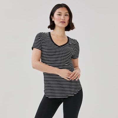Joe Fresh Active V-Neck Striped T-Shirt 1 ea, $16.00/1ea