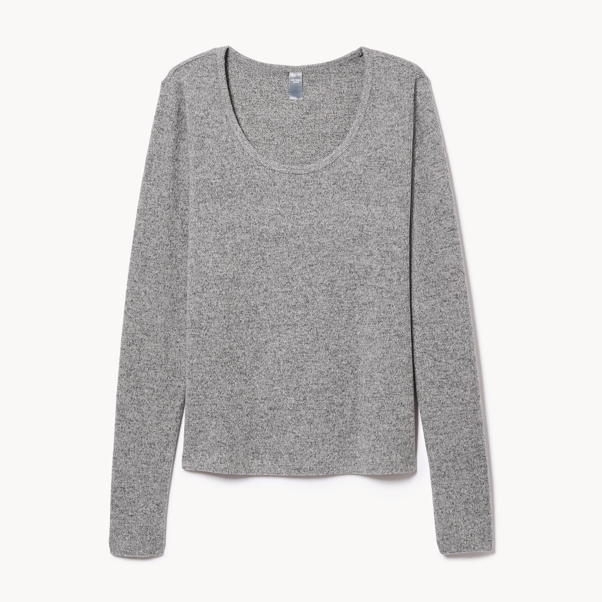 Active Scoop Neck Long Sleeve Top