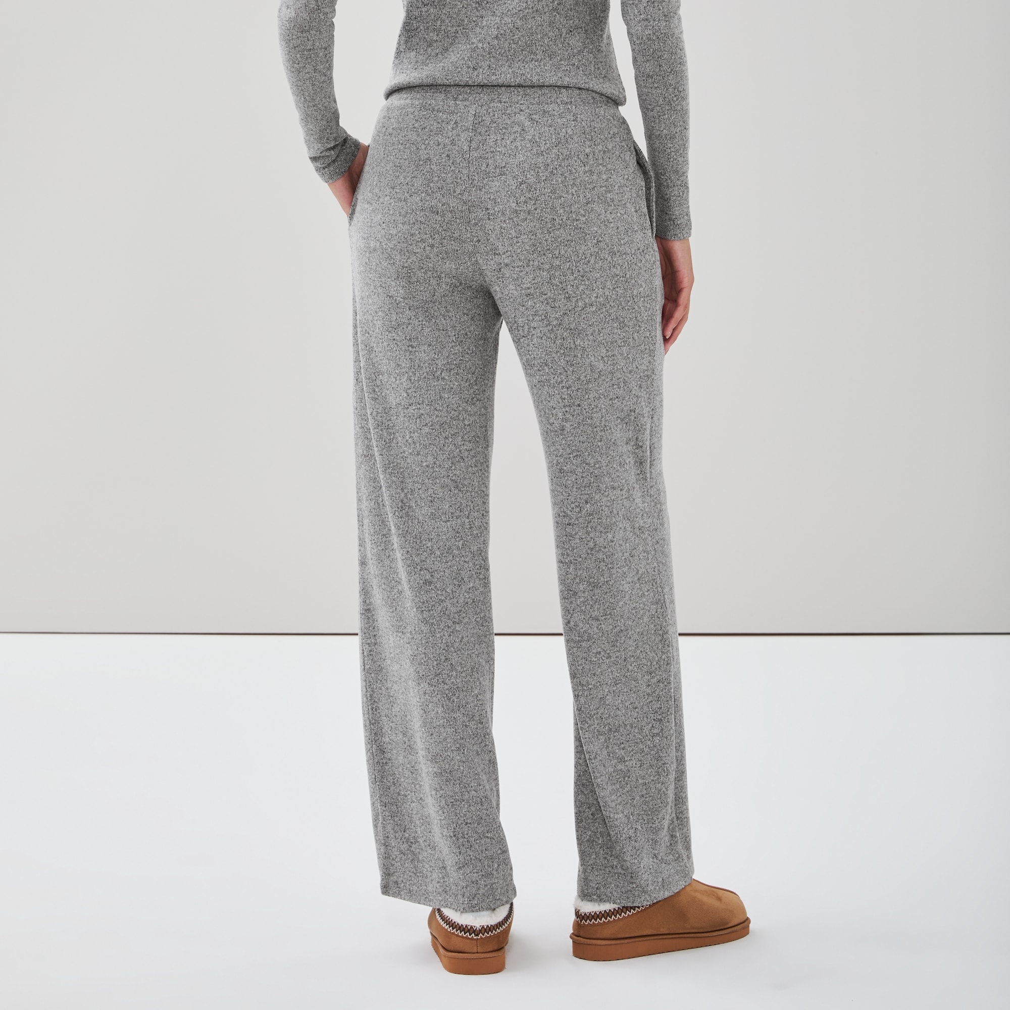Pantalon en molleton sport à jambe droite