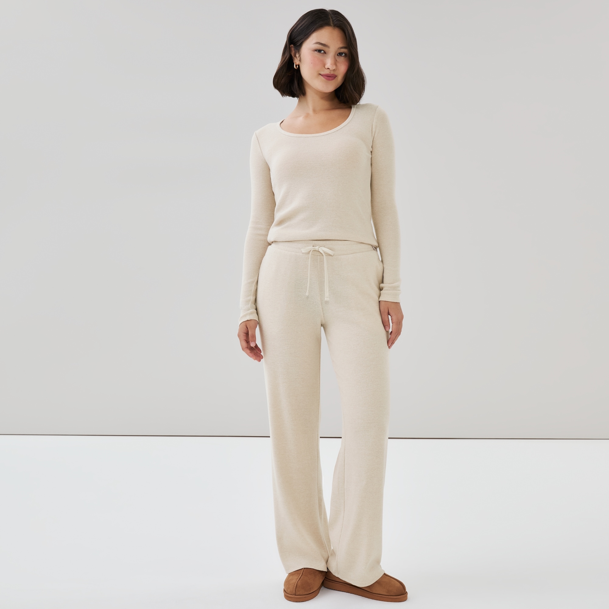 Pantalon en molleton sport à jambe droite