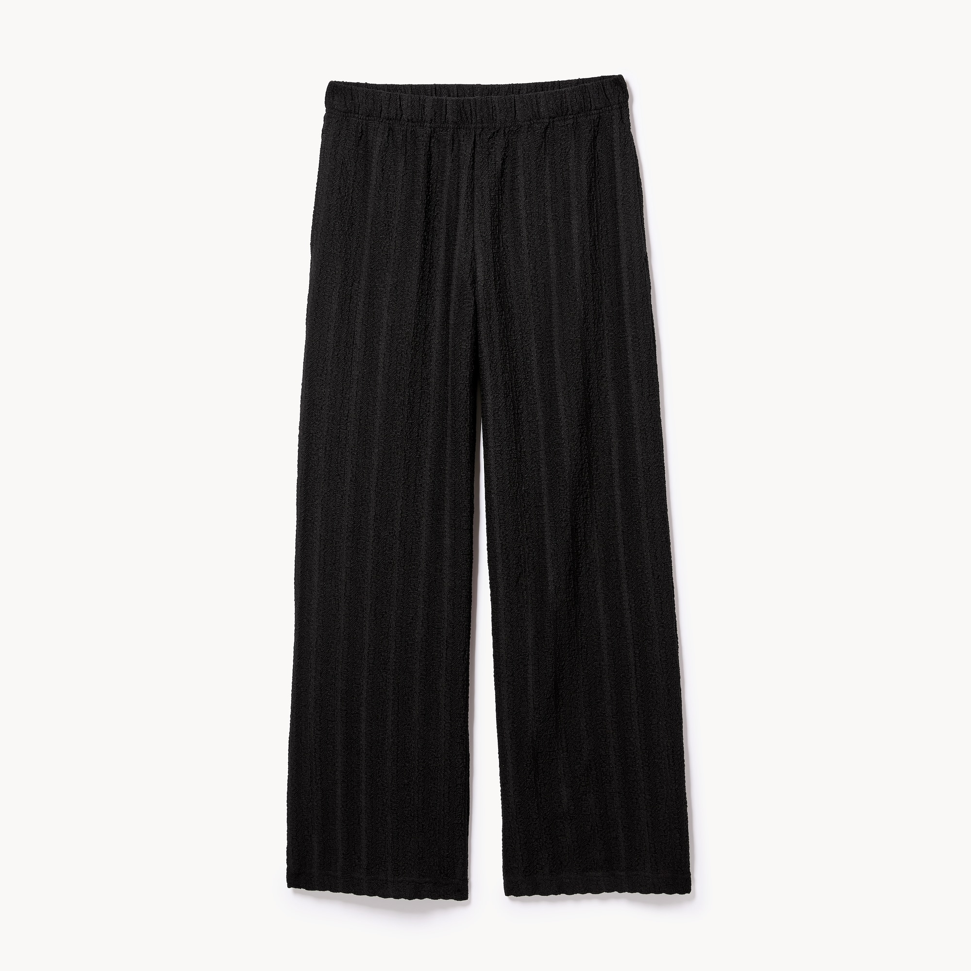 Pantalon froissé à jambe large