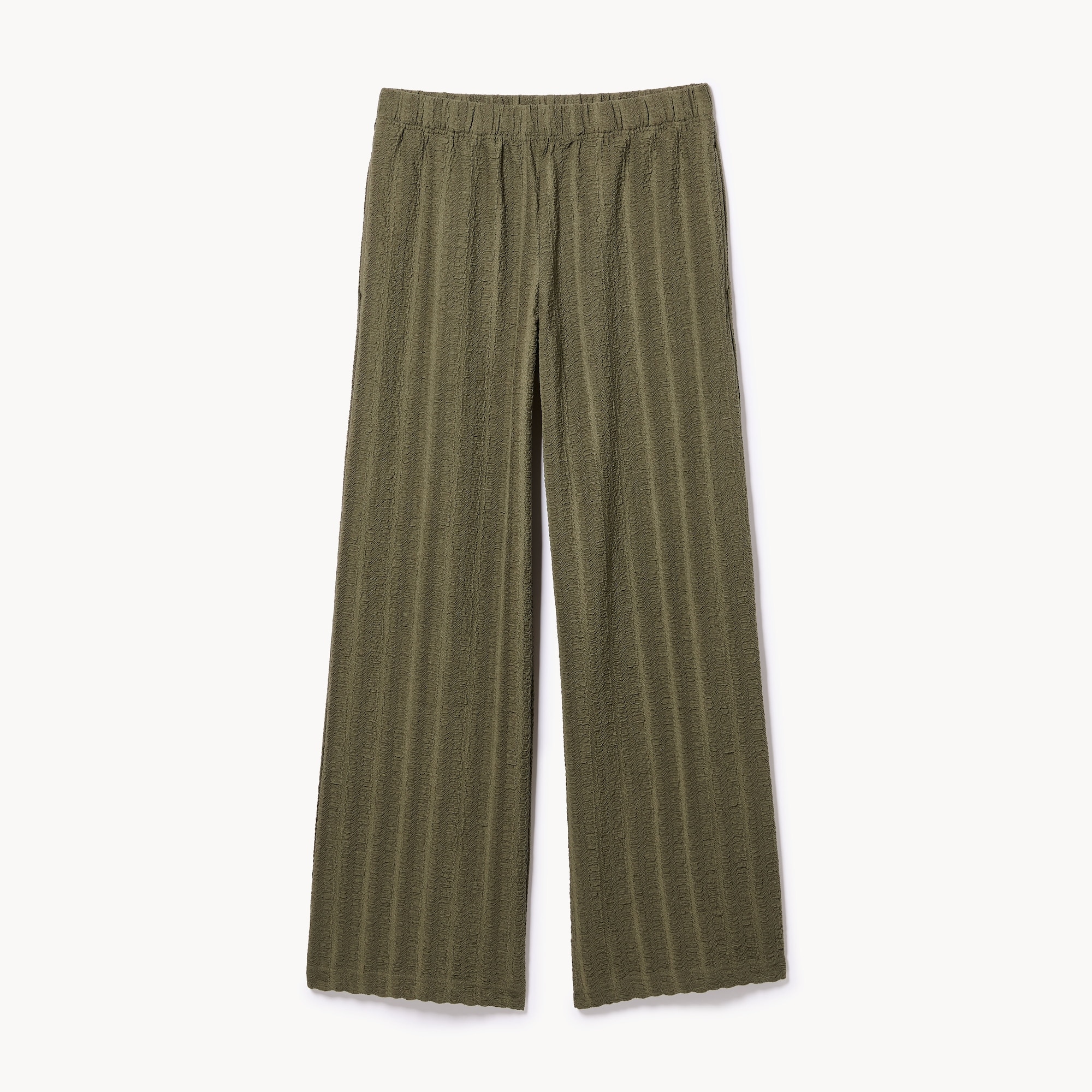 Crinkled Wide Leg Pant