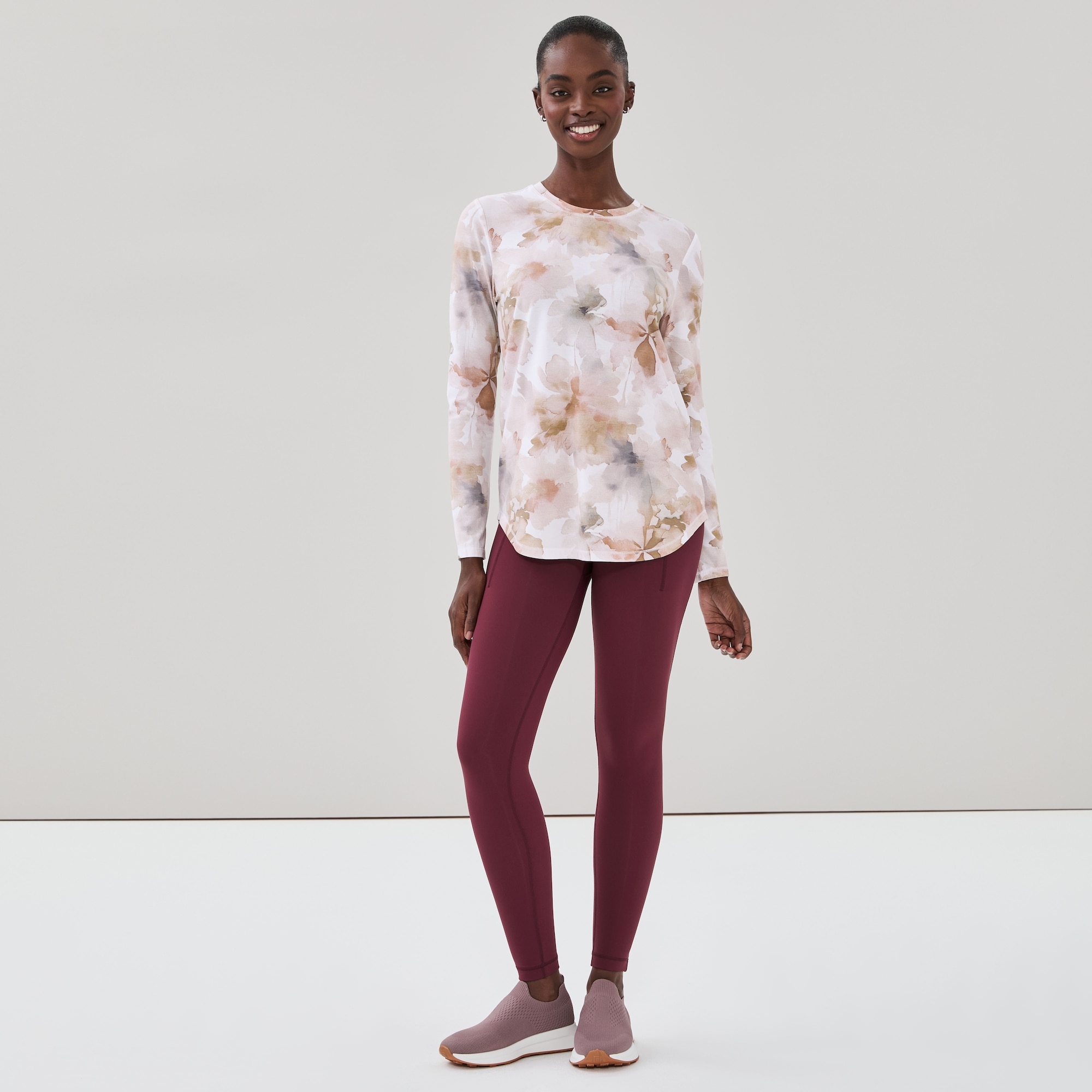 Active Printed Long Sleeve Top