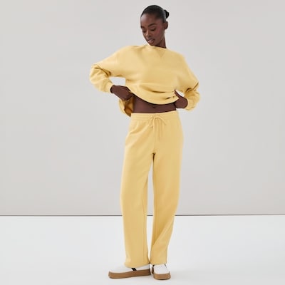 CozyFleece Straight Leg Sweatpants - Dusty Yellow