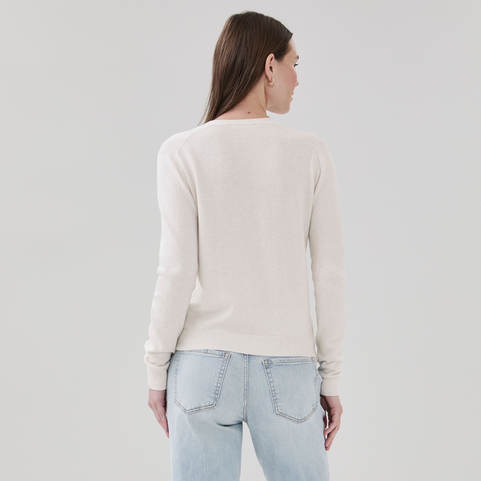 Cotton Cashmere Blend Cardigan