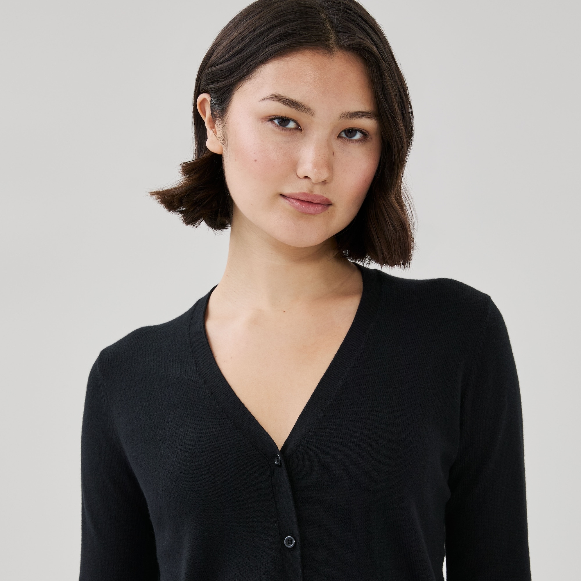 Cotton Cashmere Blend Cardigan