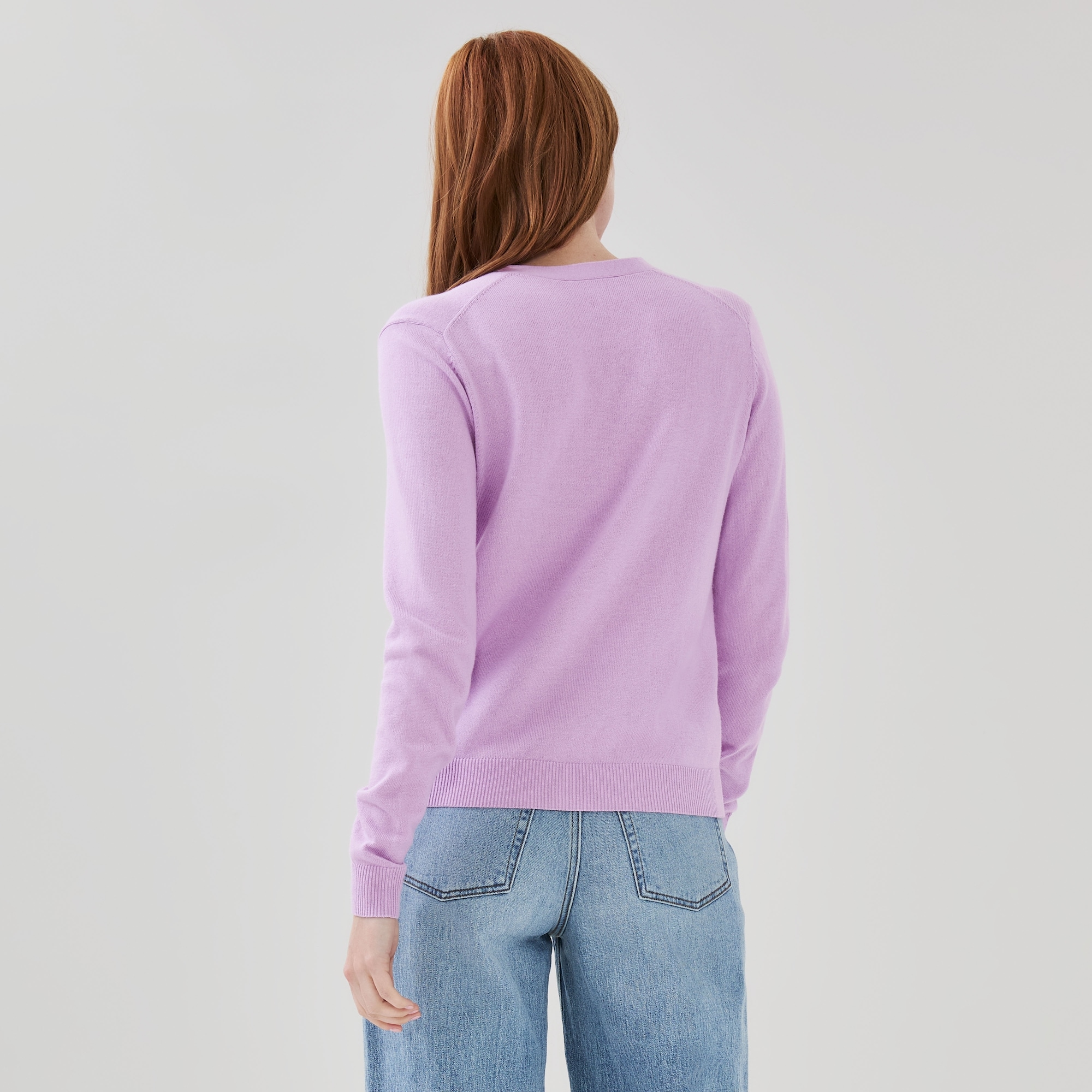 Cardigan en coton et cachemire mélangé