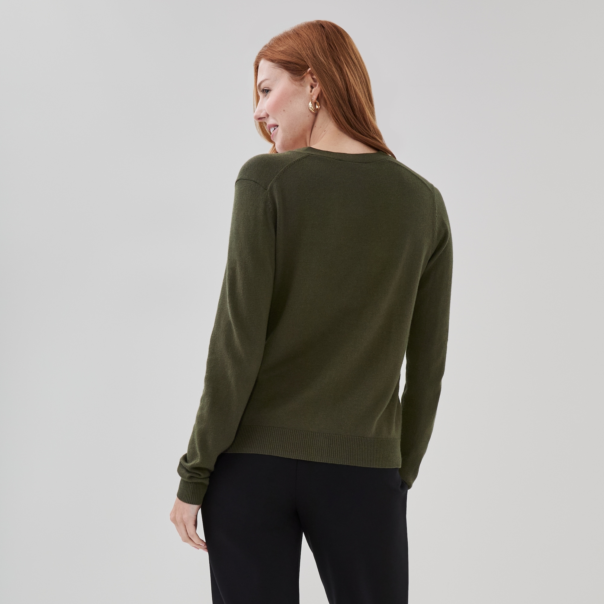 Cardigan en coton et cachemire mélangé